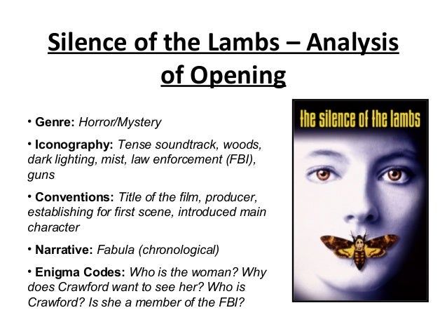Реферат: The Silence Of The Lambs Essay Research